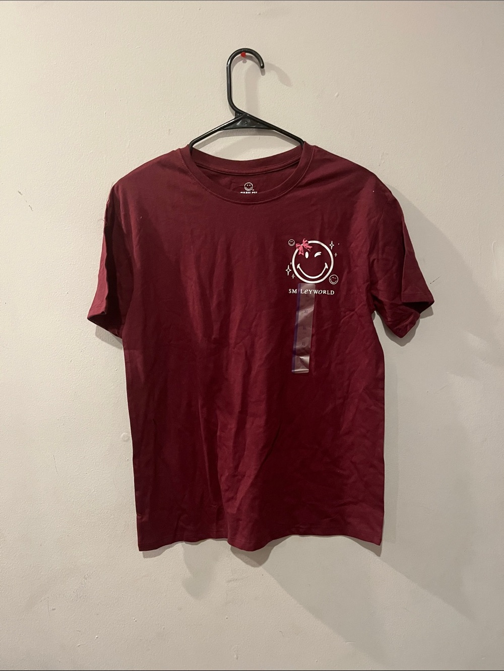 Maroon Short-Sleeve Graphic Tee - IM LEYWORLD